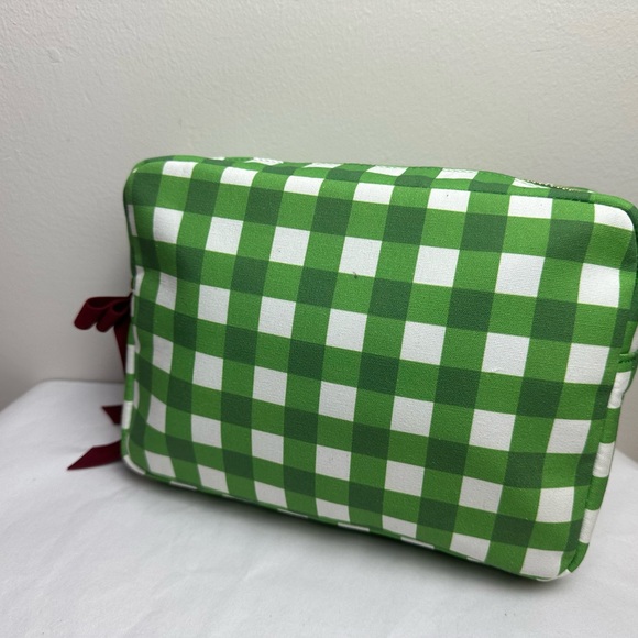 Cosmetic Pouch with Burgundy Ribbon - Picture 4 of 12